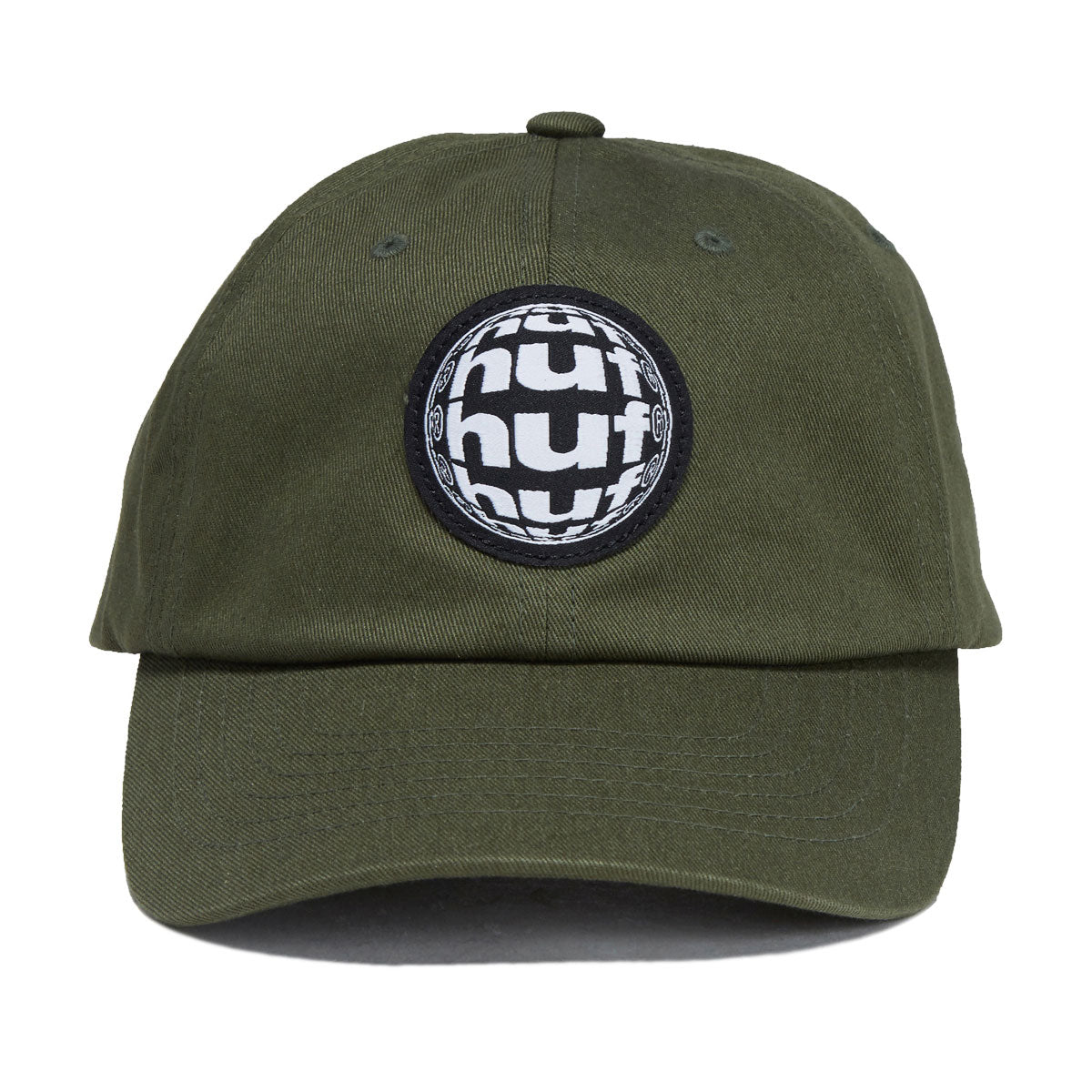 HUF Wide Angle 6 Panel CV Hat - Olive image 5