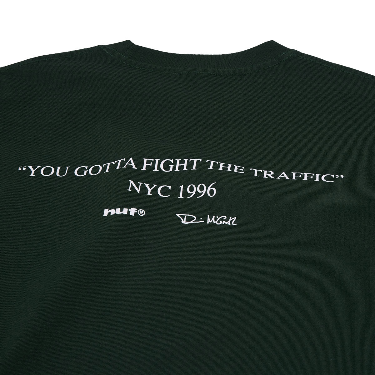HUF Fight The Traffic T-Shirt - Forest Green image 4