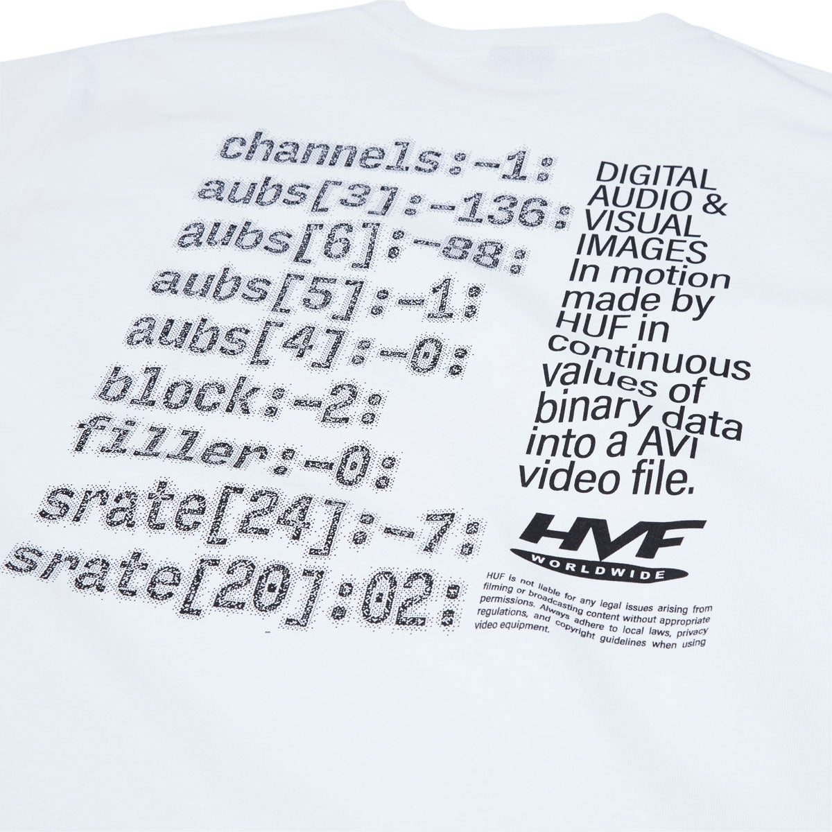 HUF H Cam T-Shirt - White image 4