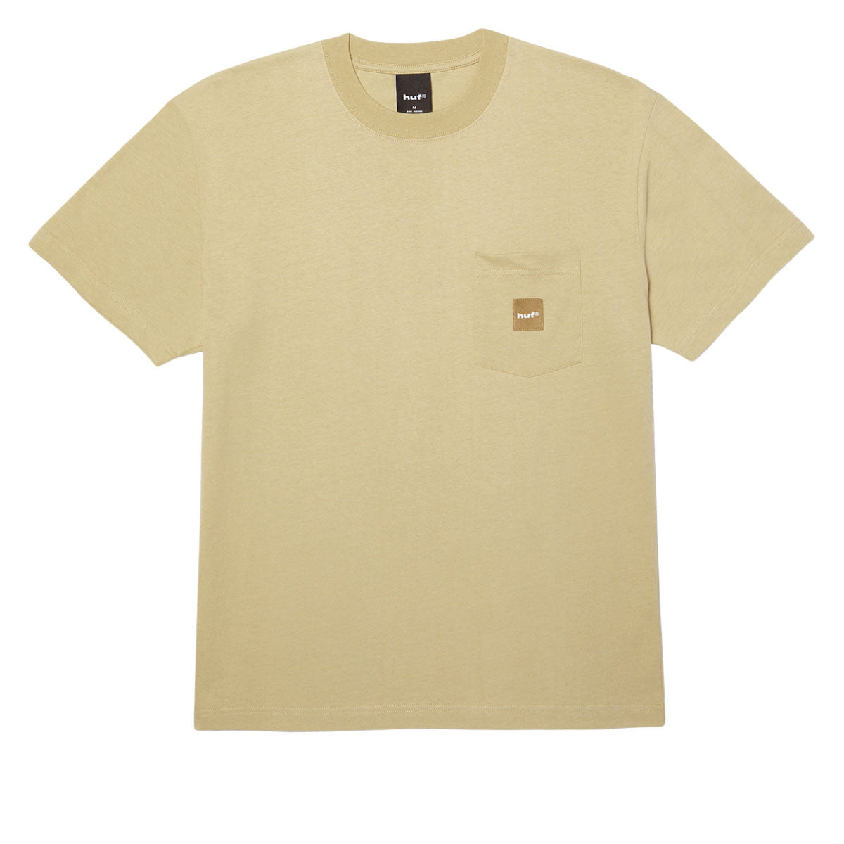 HUF Box Logo Pocket T-Shirt - Tan/Tan image 1