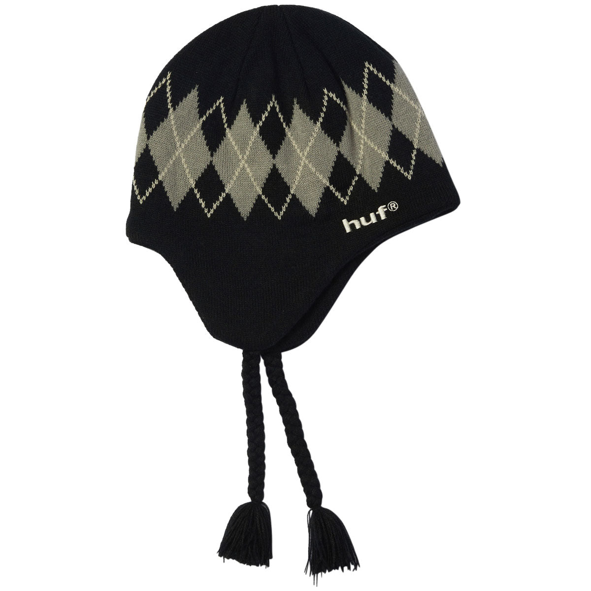 HUF Wilson Braided Beanie - Black image 1