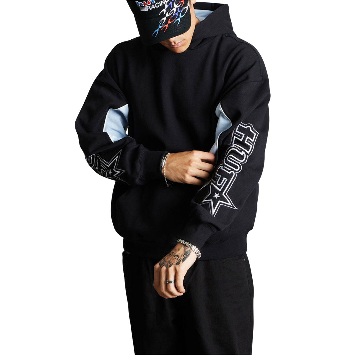 HUF Galaxy Heavyweight Hoodie - Black image 3