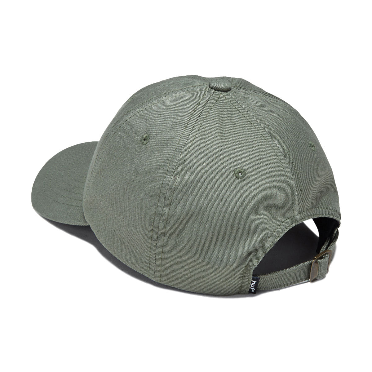 HUF 89 TT Logo 6 Panel CV Hat - Olive/White image 2