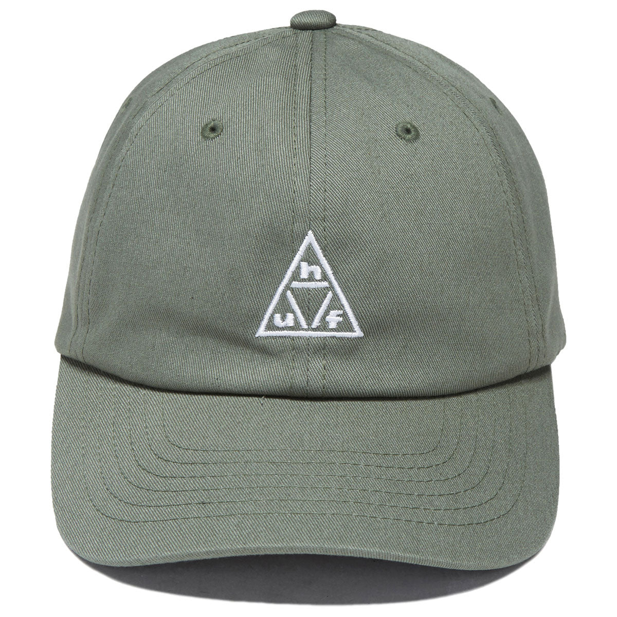 HUF 89 TT Logo 6 Panel CV Hat - Olive/White image 5