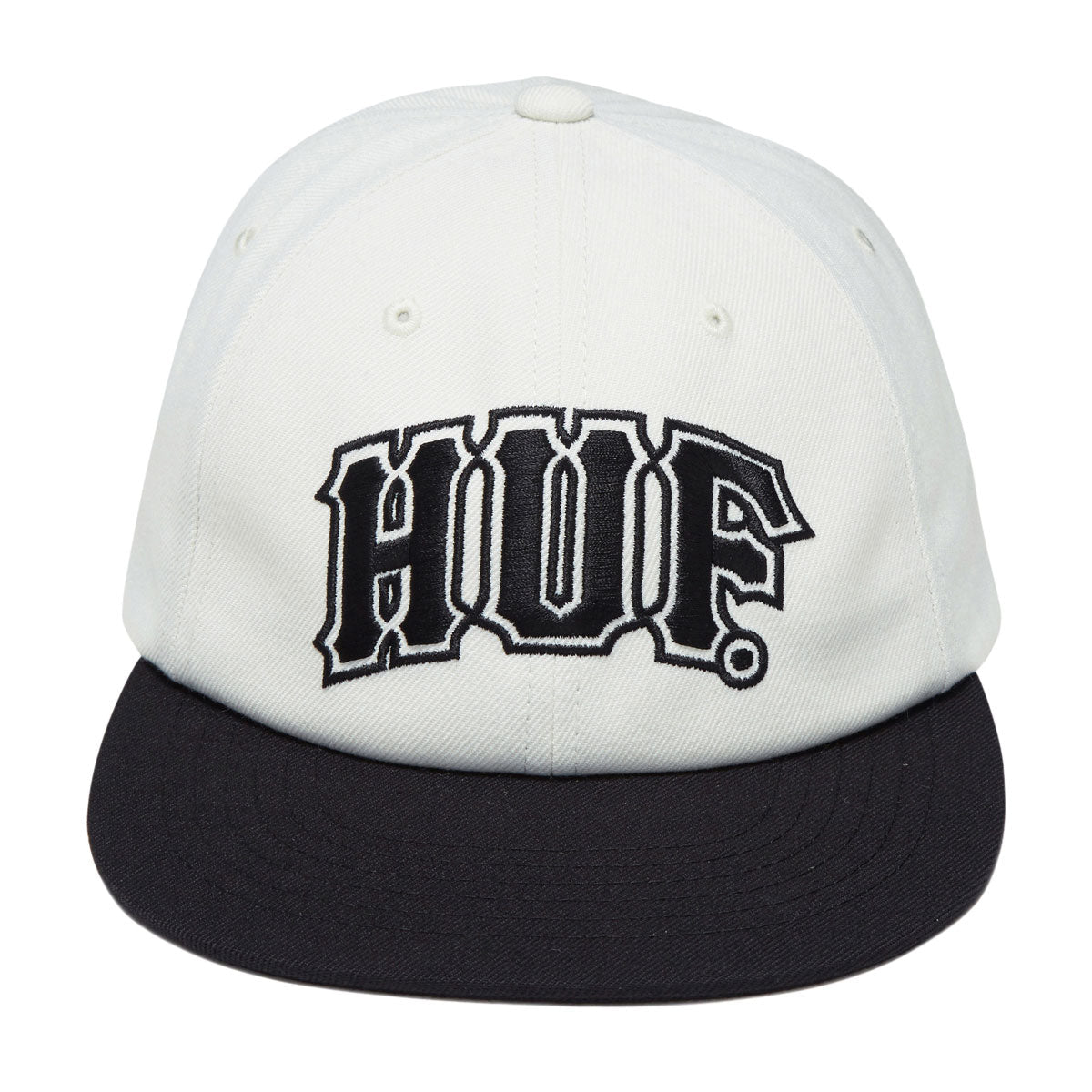HUF Classic Arch Brushed Snapback Hat - Bleach/Black image 5