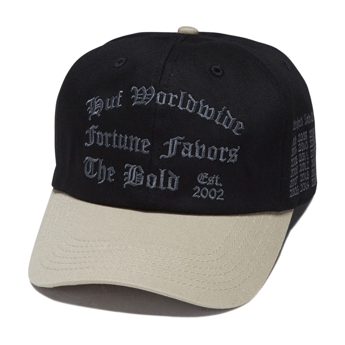 HUF Olympia 6 Panel Hat - Black image 1