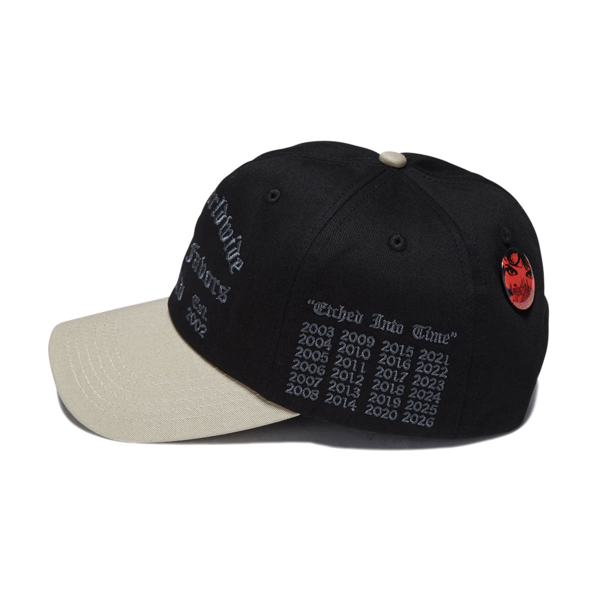 HUF Olympia 6 Panel Hat - Black image 3