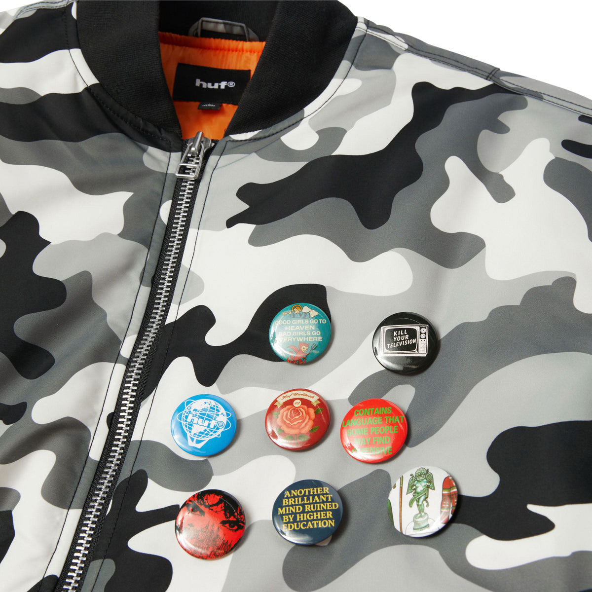 HUF Olympia Camo Flight Jacket - Camo image 5