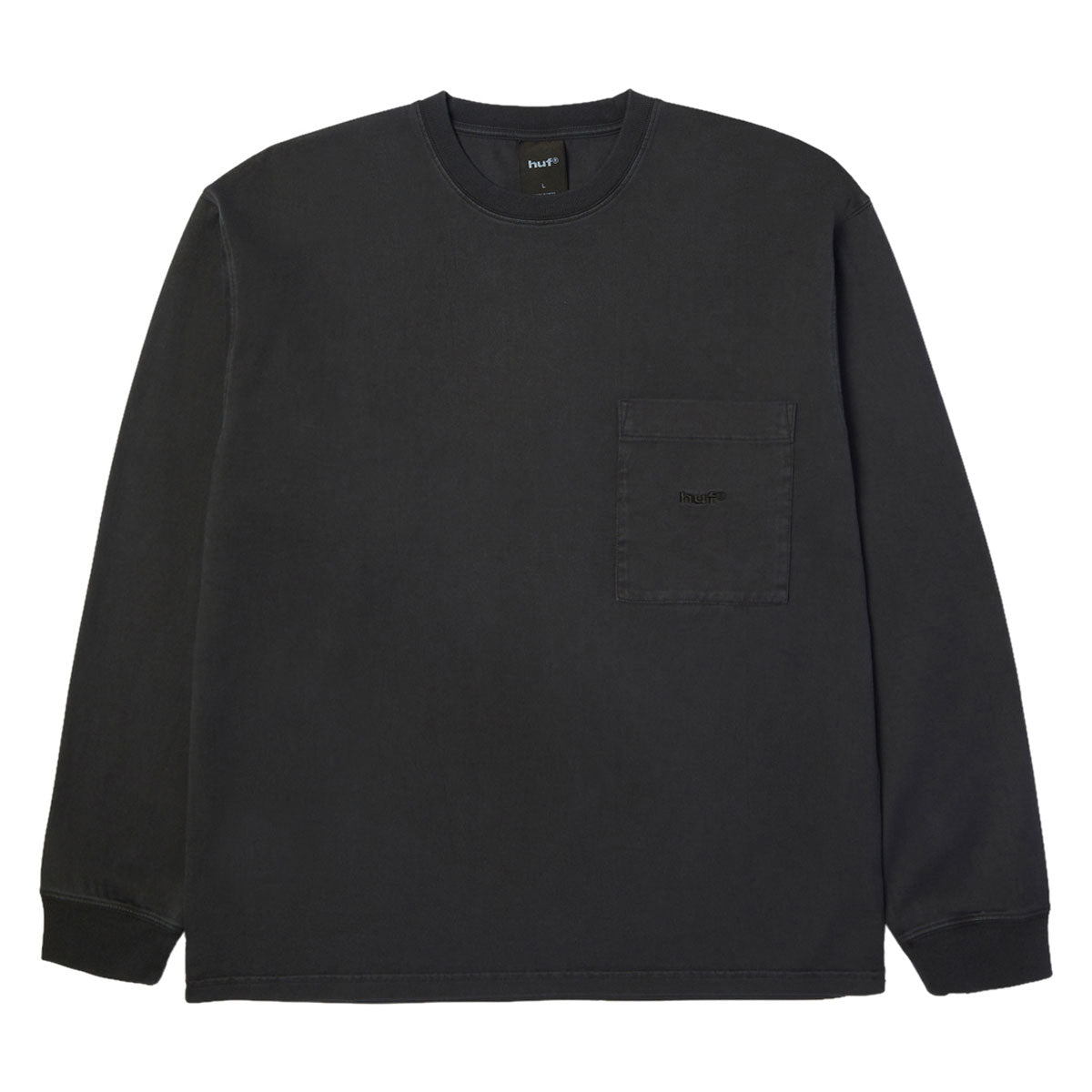 HUF 89 Heavyweight Long Sleeve Knit T-Shirt - Anthracite image 1