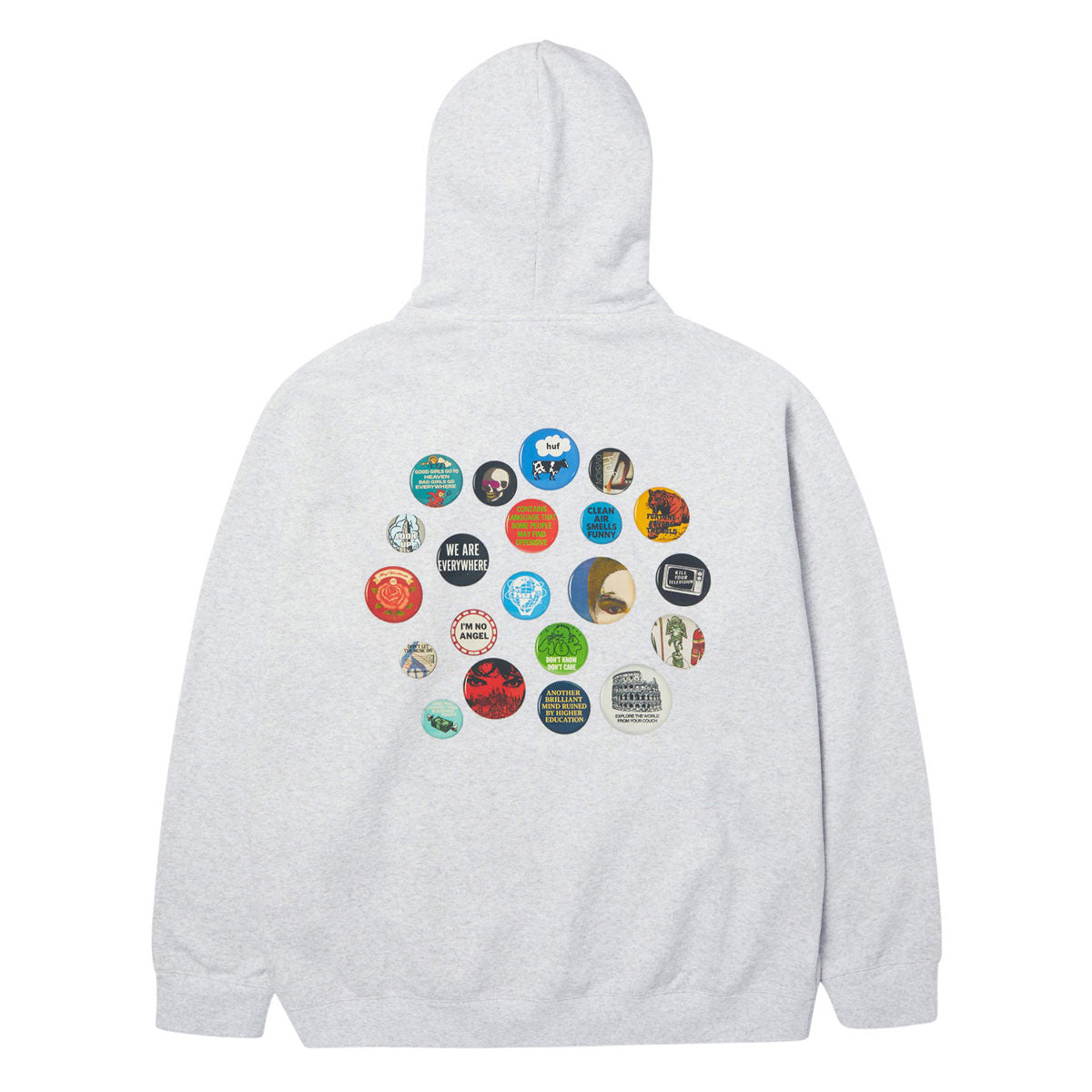 HUF Olympia Hoodie - Heather Grey image 2