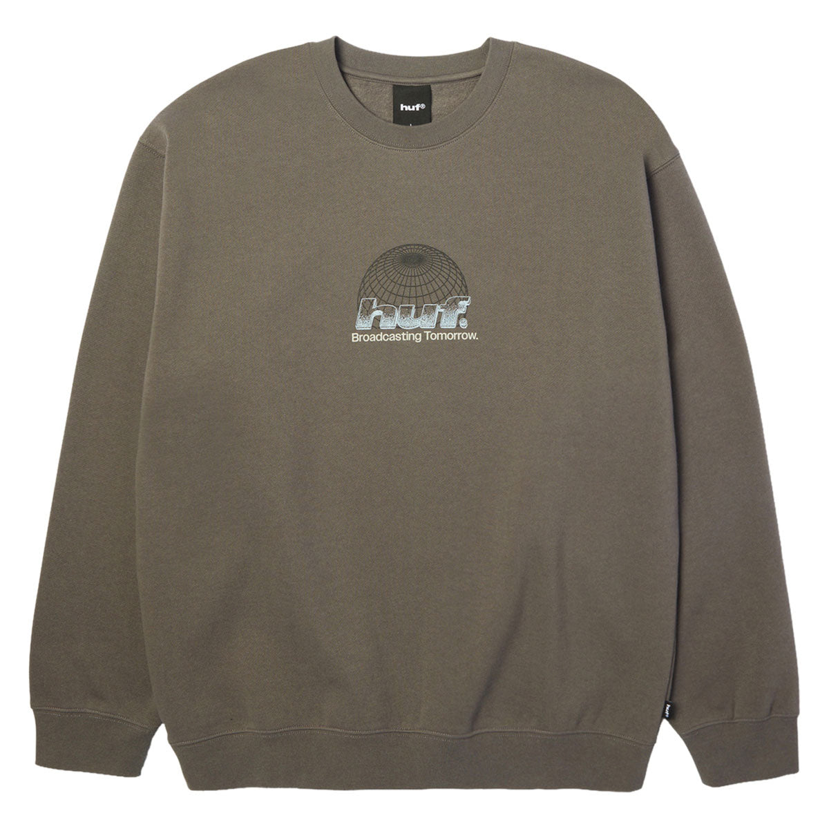 HUF Worldwide Network Crew Sweatshirt - Dark Earth image 1