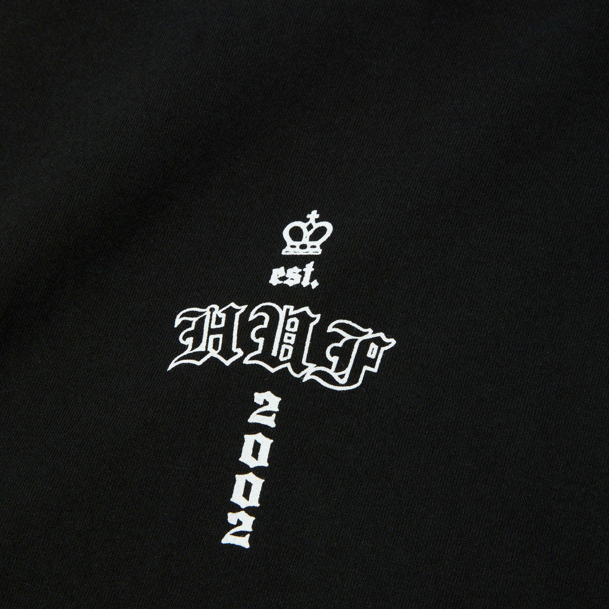 HUF Hard Luxe Long Sleeve T-Shirt - Black image 3