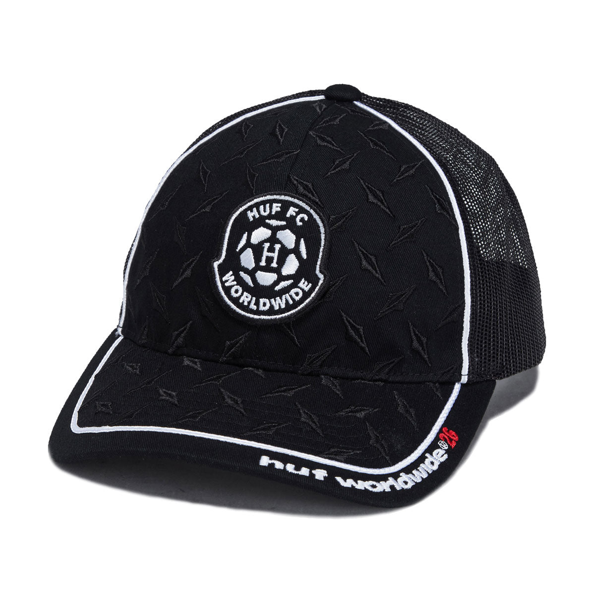 HUF Diamond Plate Trucker Hat - Black image 1