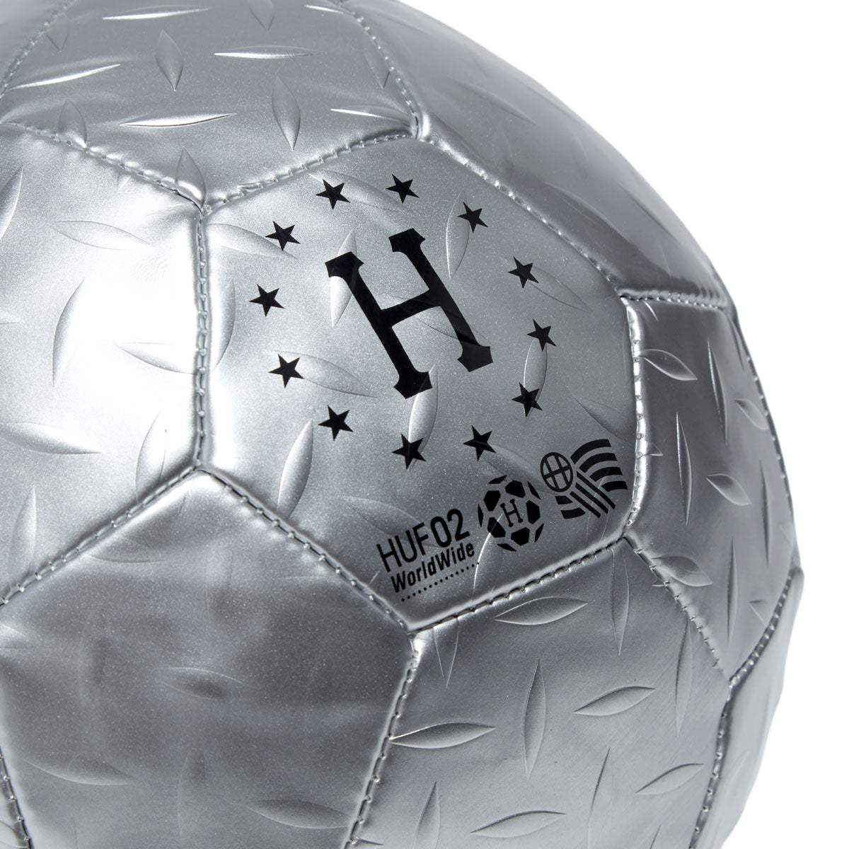 HUF Diamond Plate Soccer Ball - Silver image 2