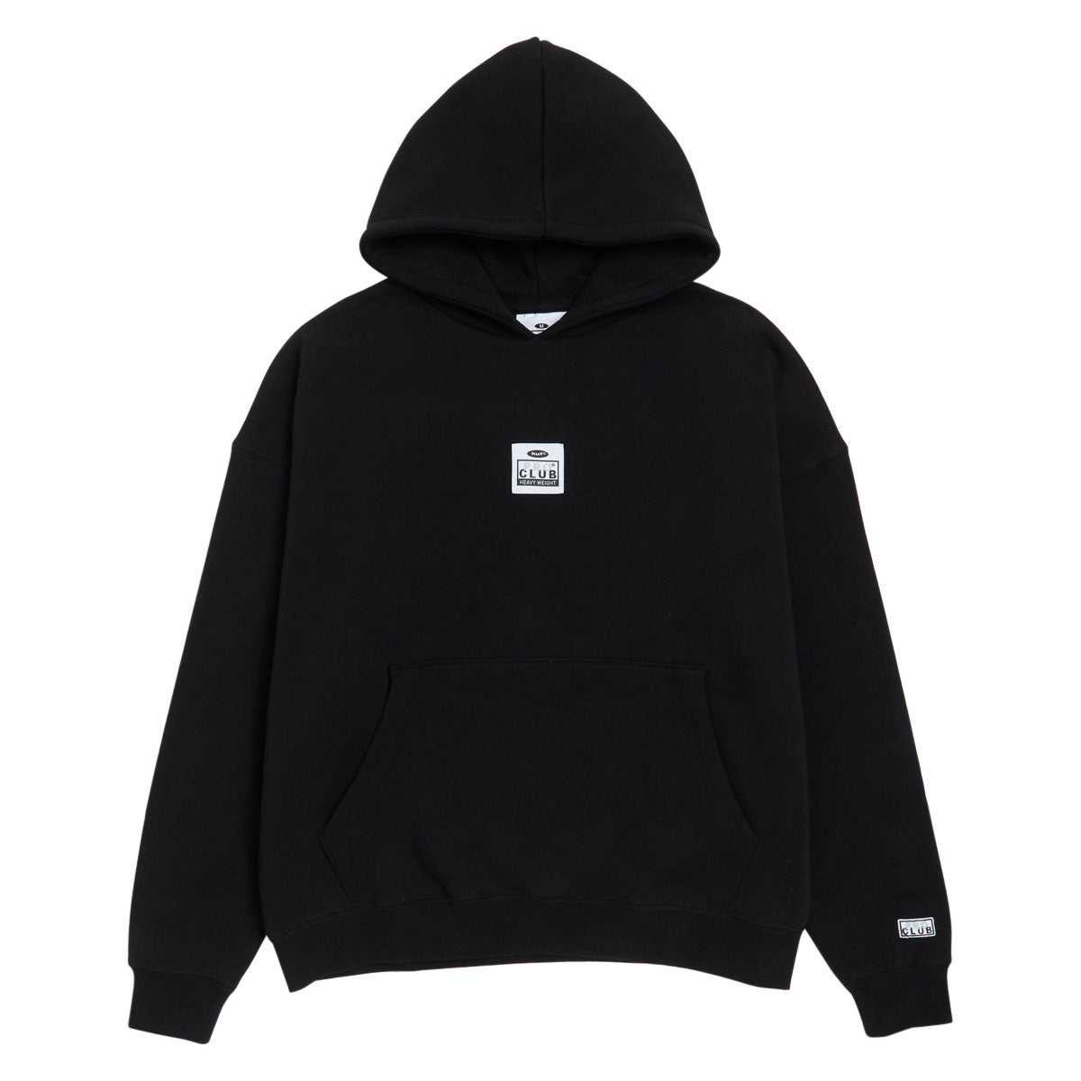 HUF x Pro Club Heavyweight Hoodie - Black image 1