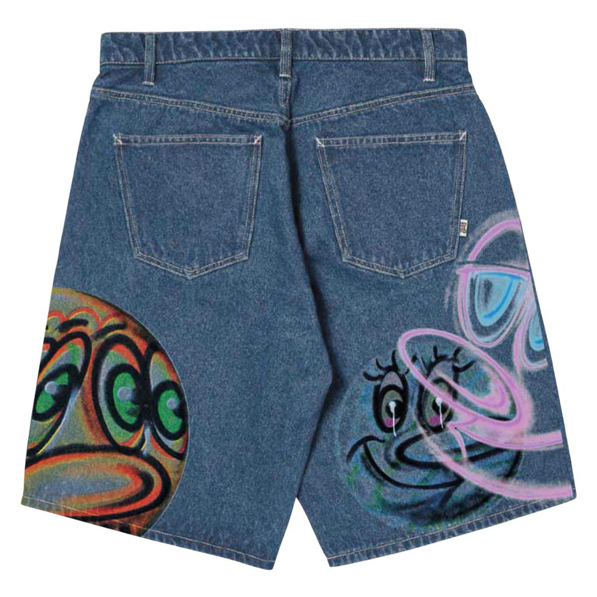 HUF x Kenny Scharf Spray Guys Denim Shorts - Multi image 2