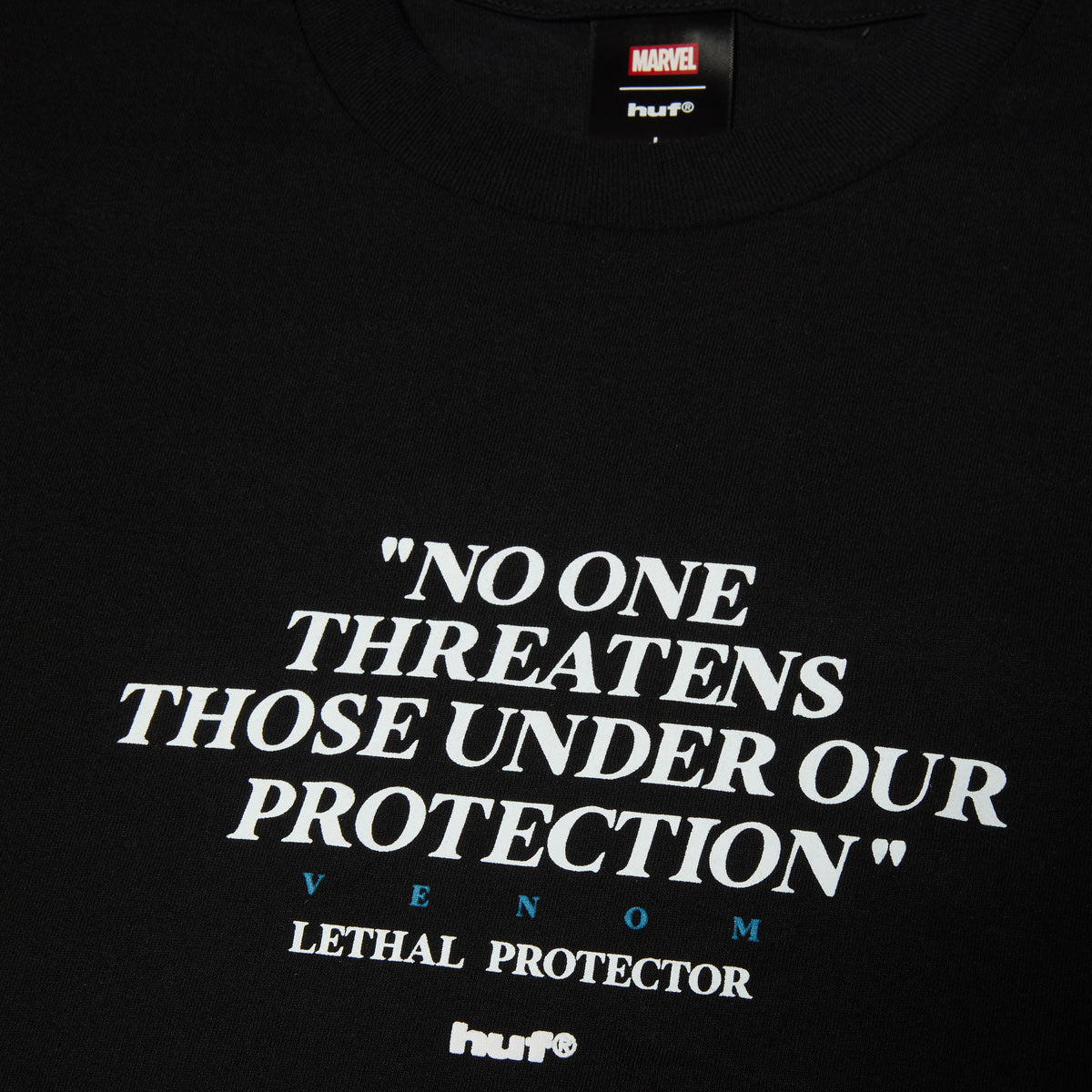 HUF x Marvel Venom Protector T-Shirt - Black image 4
