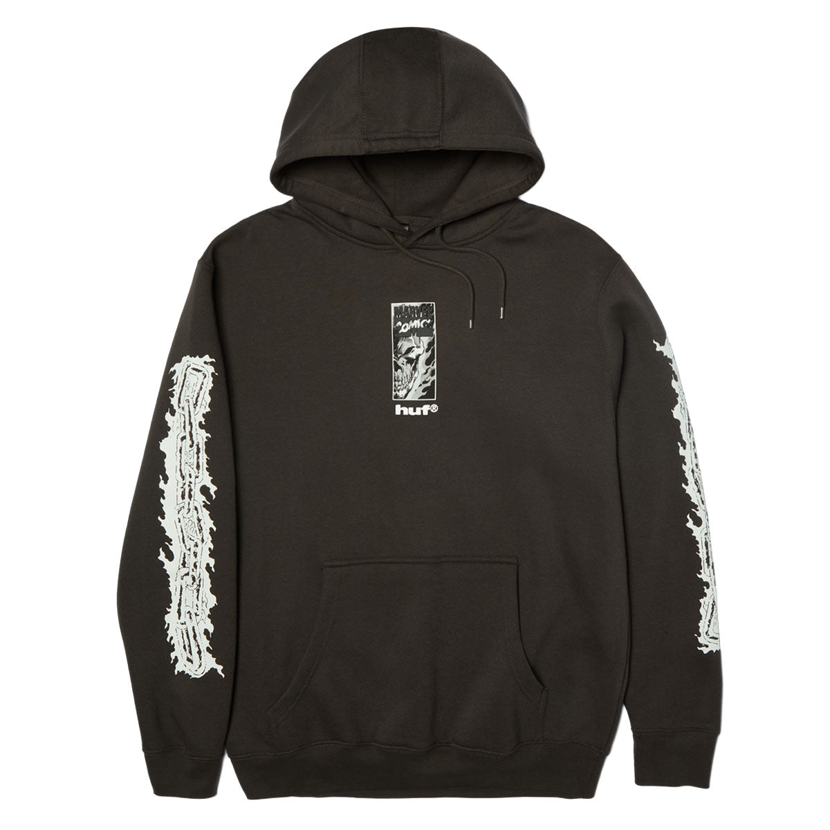 HUF x Marvel Ghost Rider Hoodie - Washed Black image 3