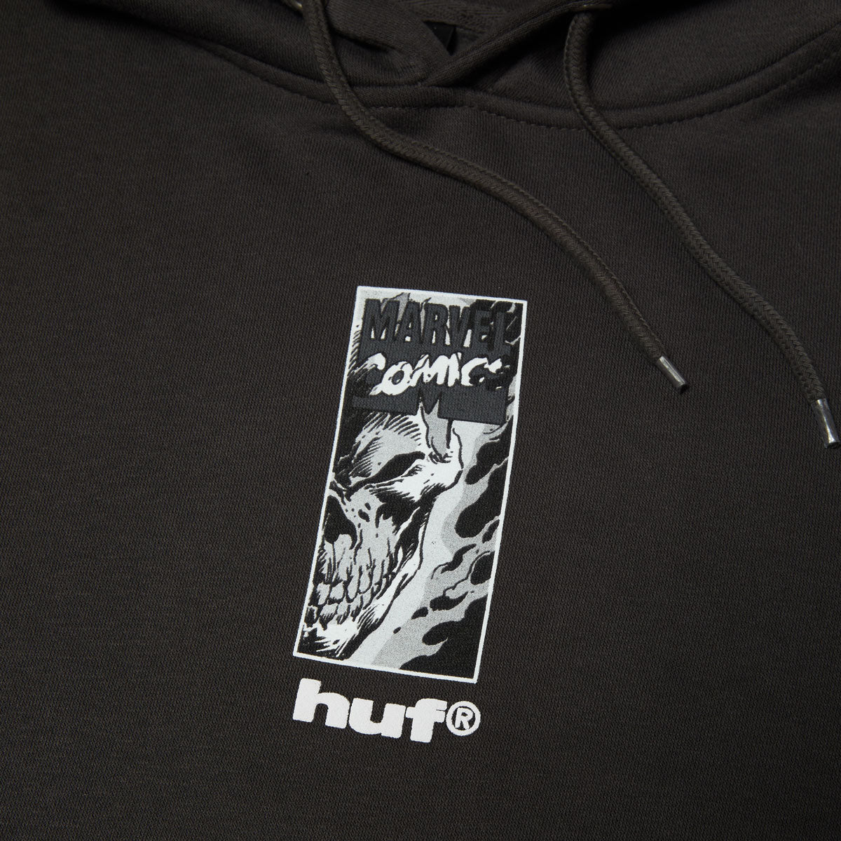 HUF x Marvel Ghost Rider Hoodie - Washed Black image 4