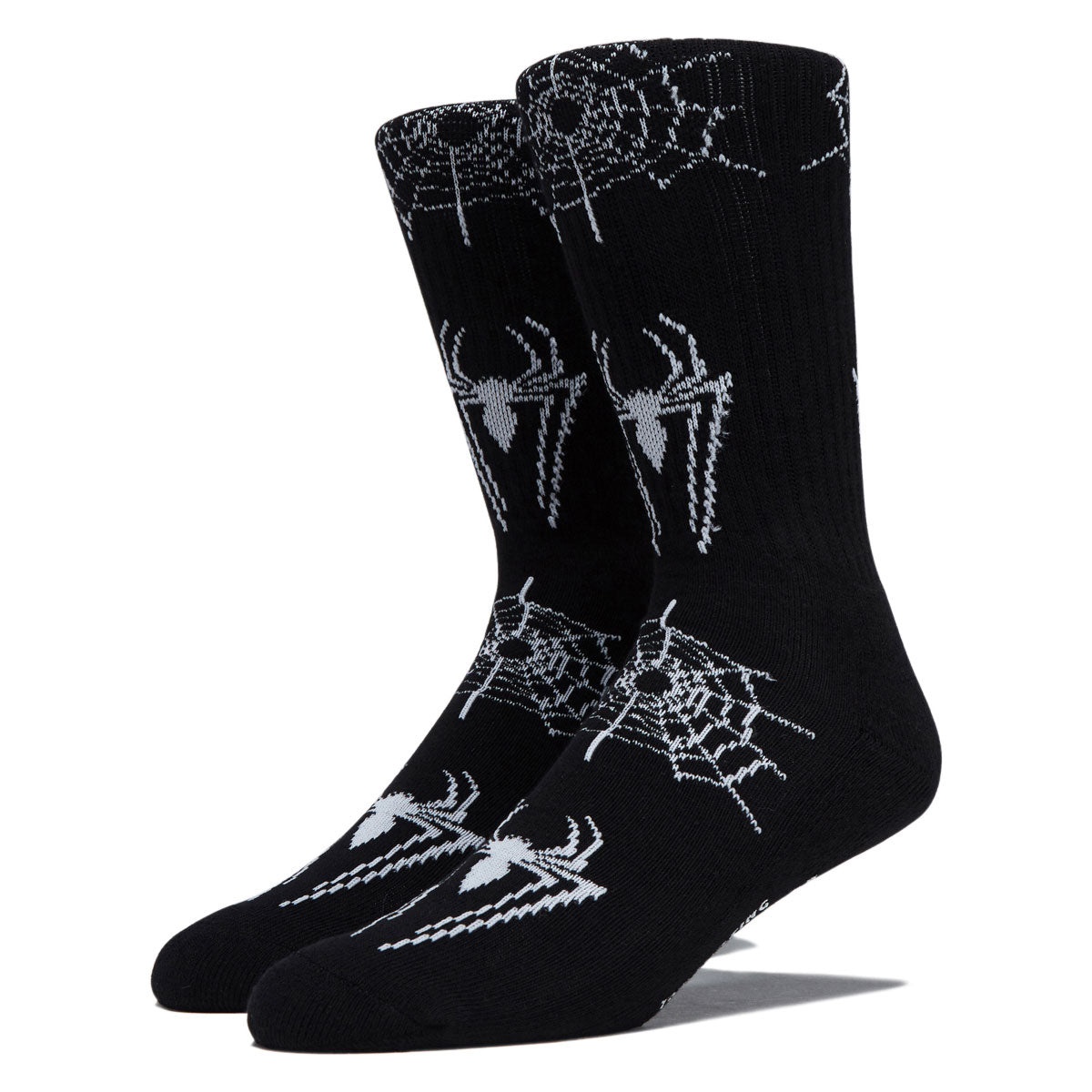 HUF x Spiderman Crew Socks - Black image 1