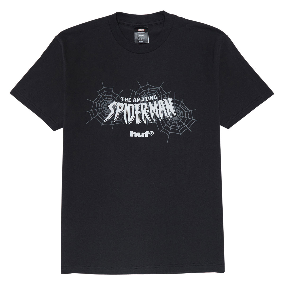 HUF x Spiderman Secret Wars Washed T-Shirt - Washed Black image 1