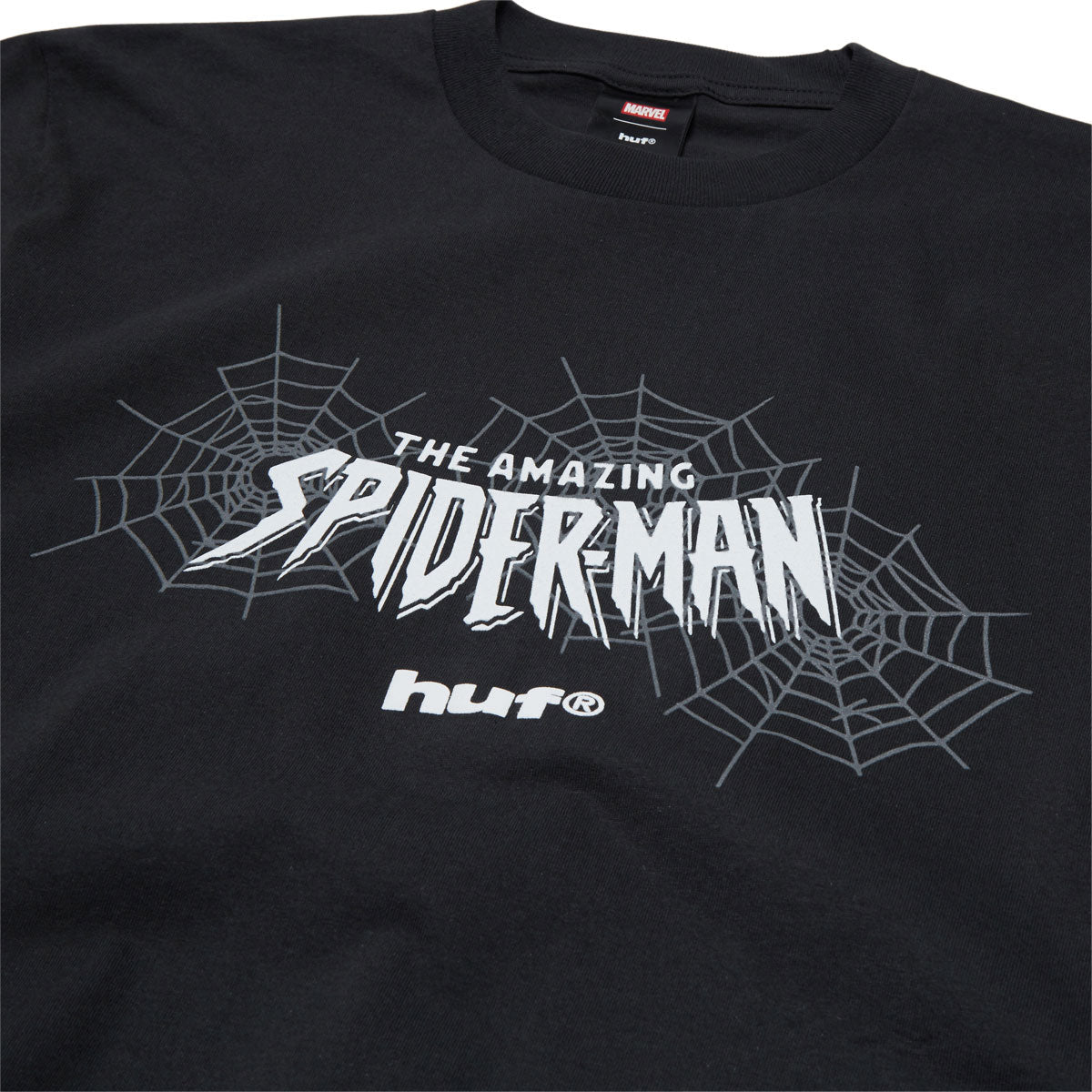 HUF x Spiderman Secret Wars Washed T-Shirt - Washed Black image 3