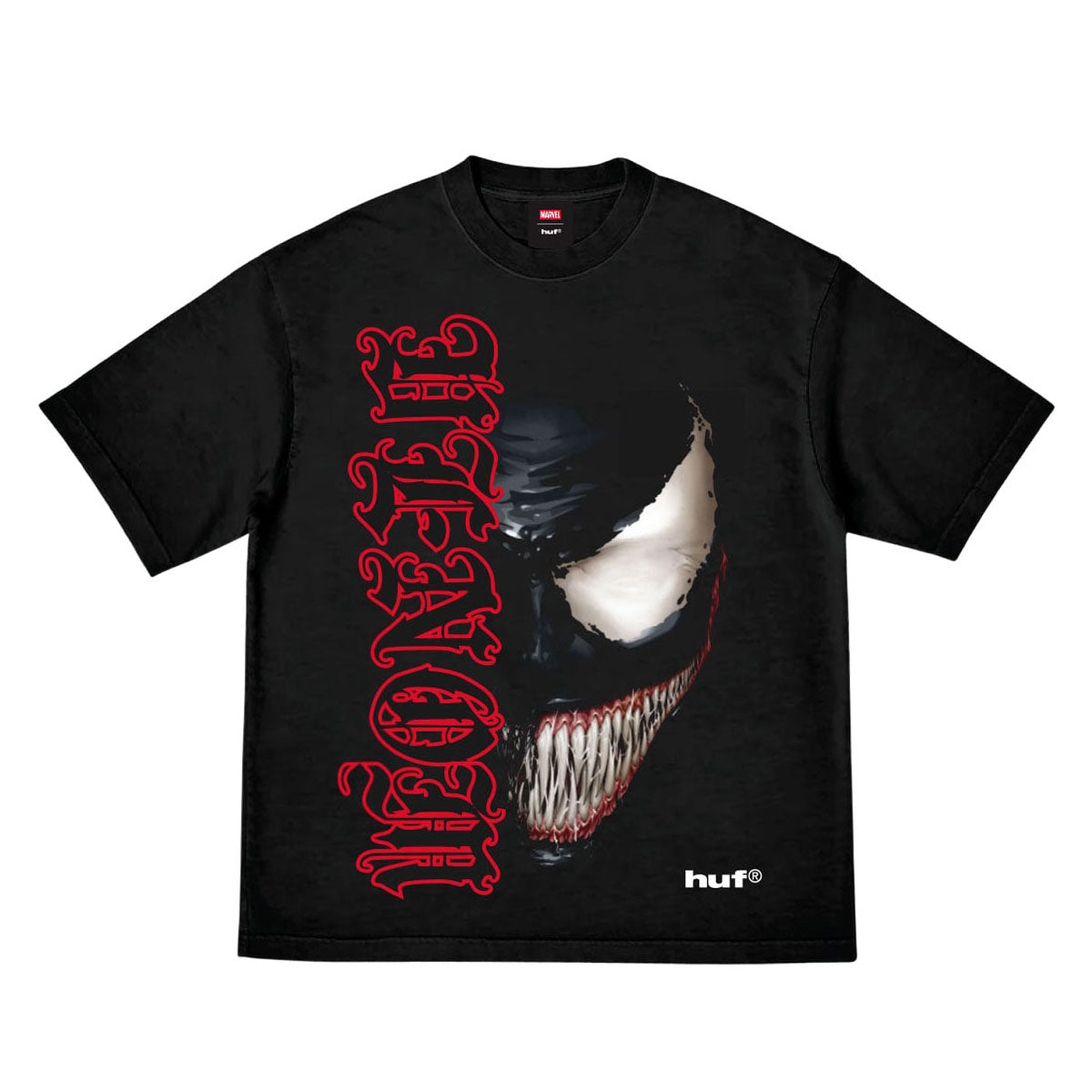 HUF x Spiderman Sinister T-Shirt - Black image 1
