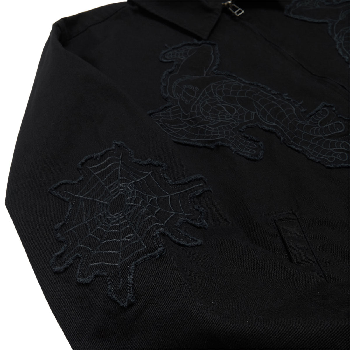 HUF x Spiderman Work Jacket - Black image 3