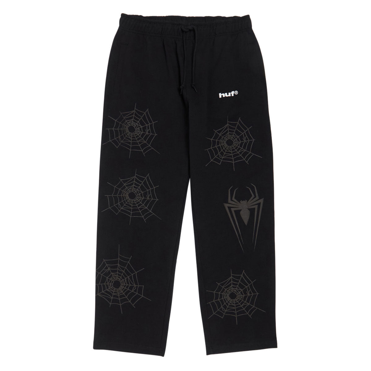 HUF x Spiderman Fleece Pants - Black image 1