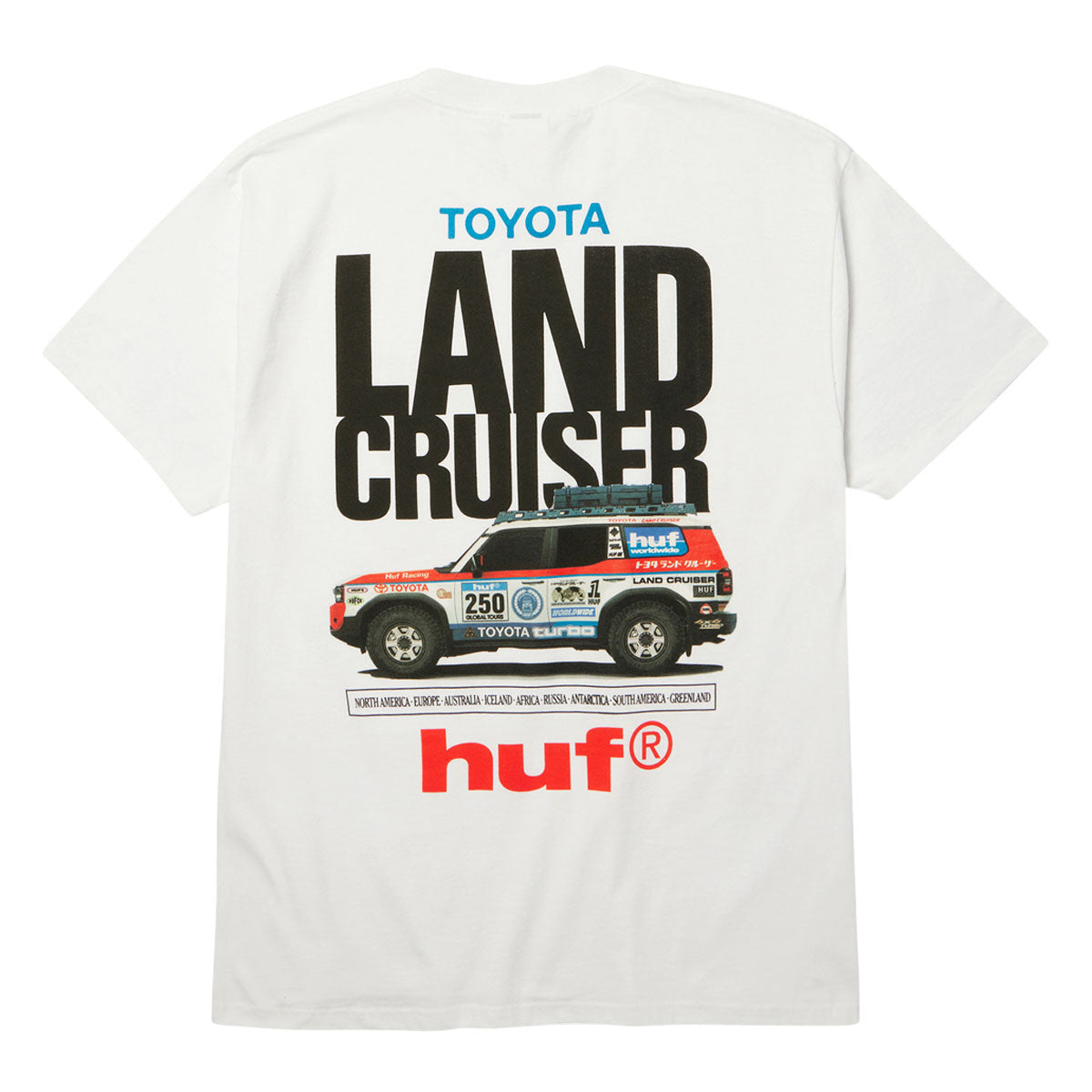 HUF x Toyota Land Cruiser Rally T-Shirt - White image 1