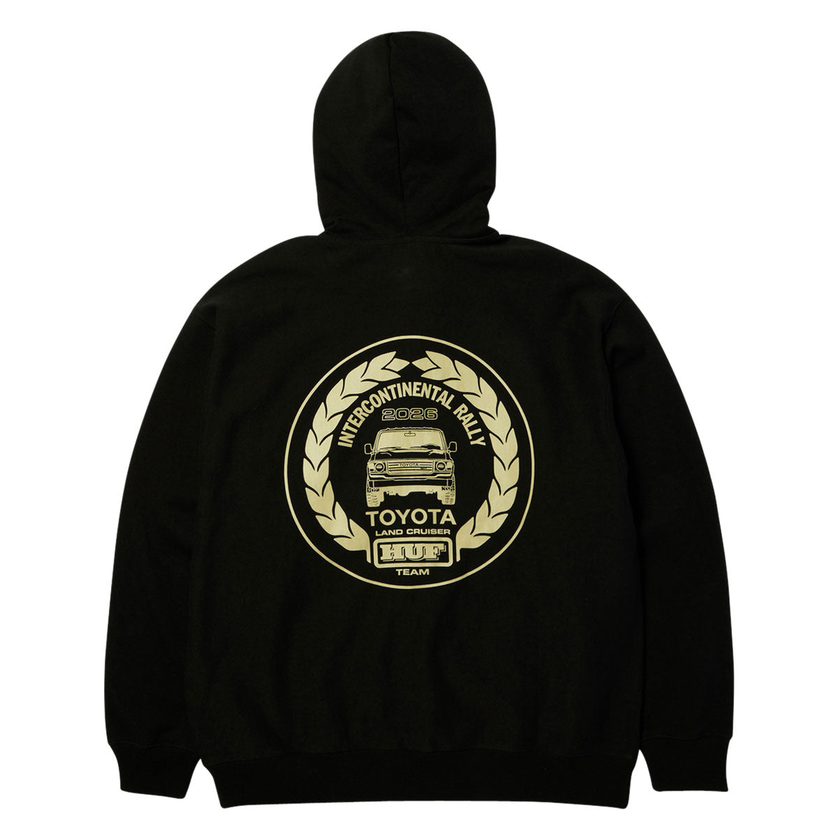 HUF x Toyota Land Cruiser Heavyweight Full Zip Hoodie - Black image 2