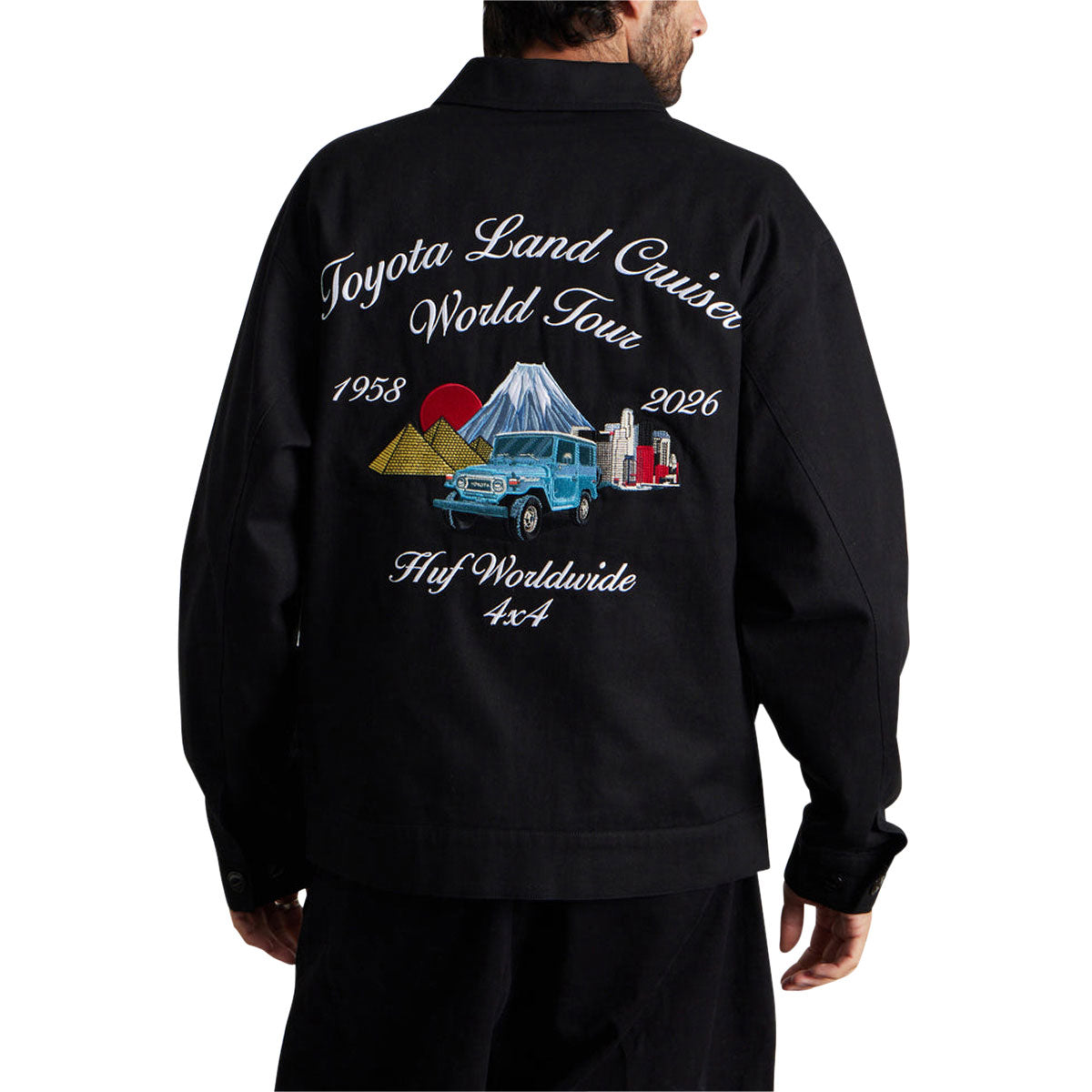 HUF x Toyota Land Cruiser World Tour Jacket - Black image 3