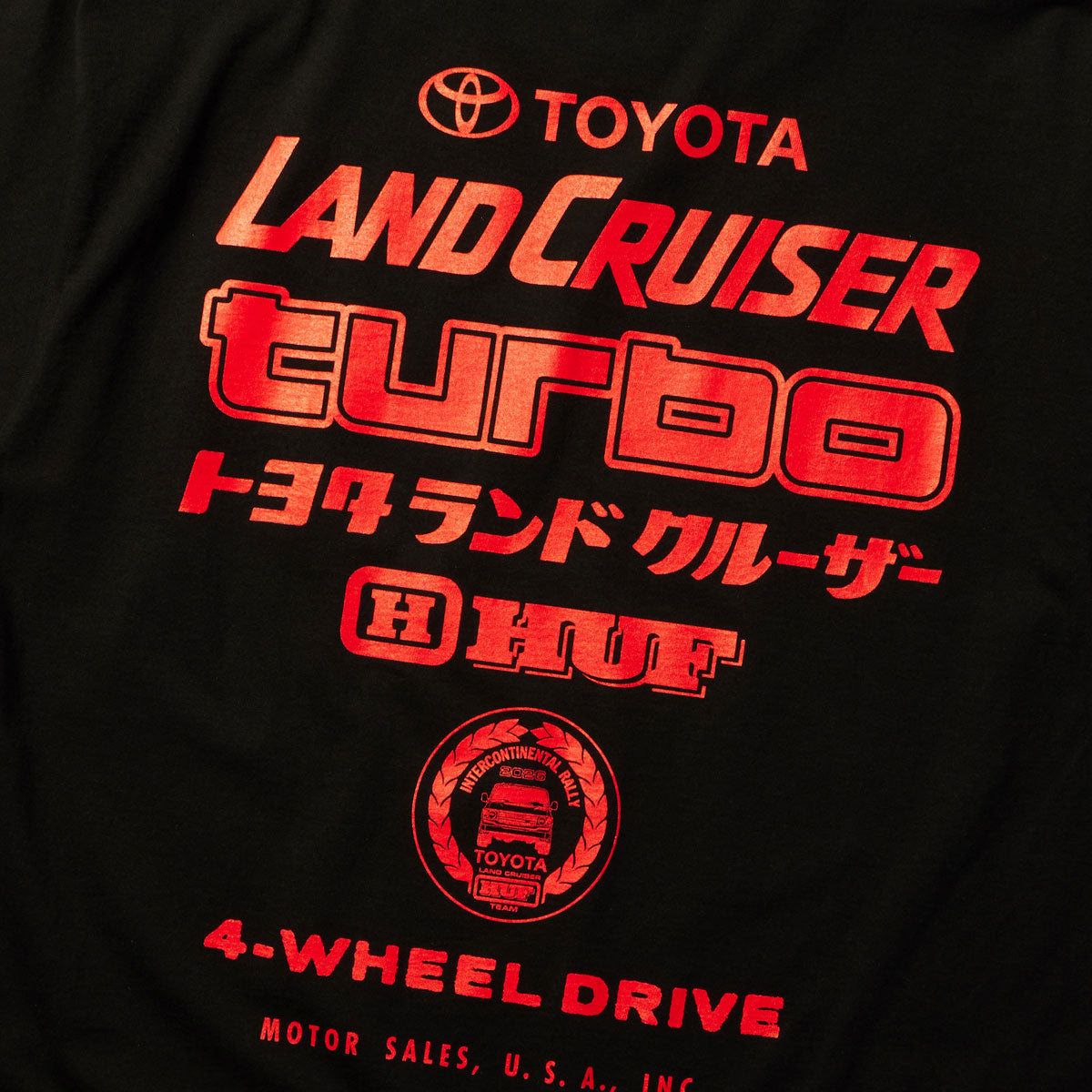 HUF x Toyota Land Cruiser Turbo T-Shirt - Black image 4