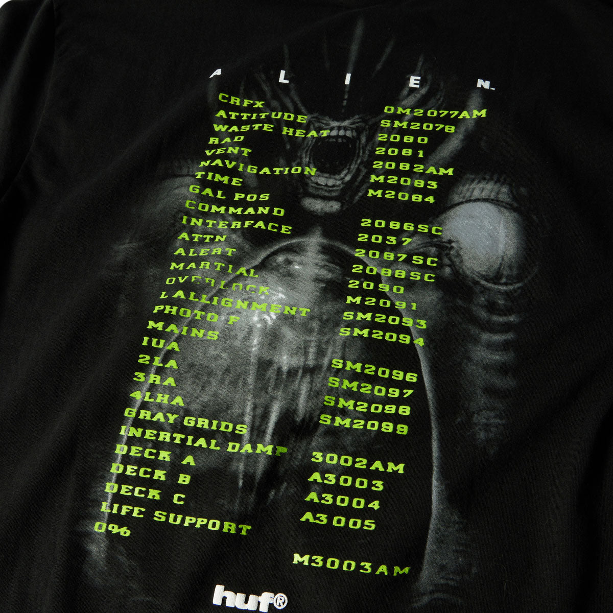 HUF x Aliens Manifest T-Shirt - Black image 4