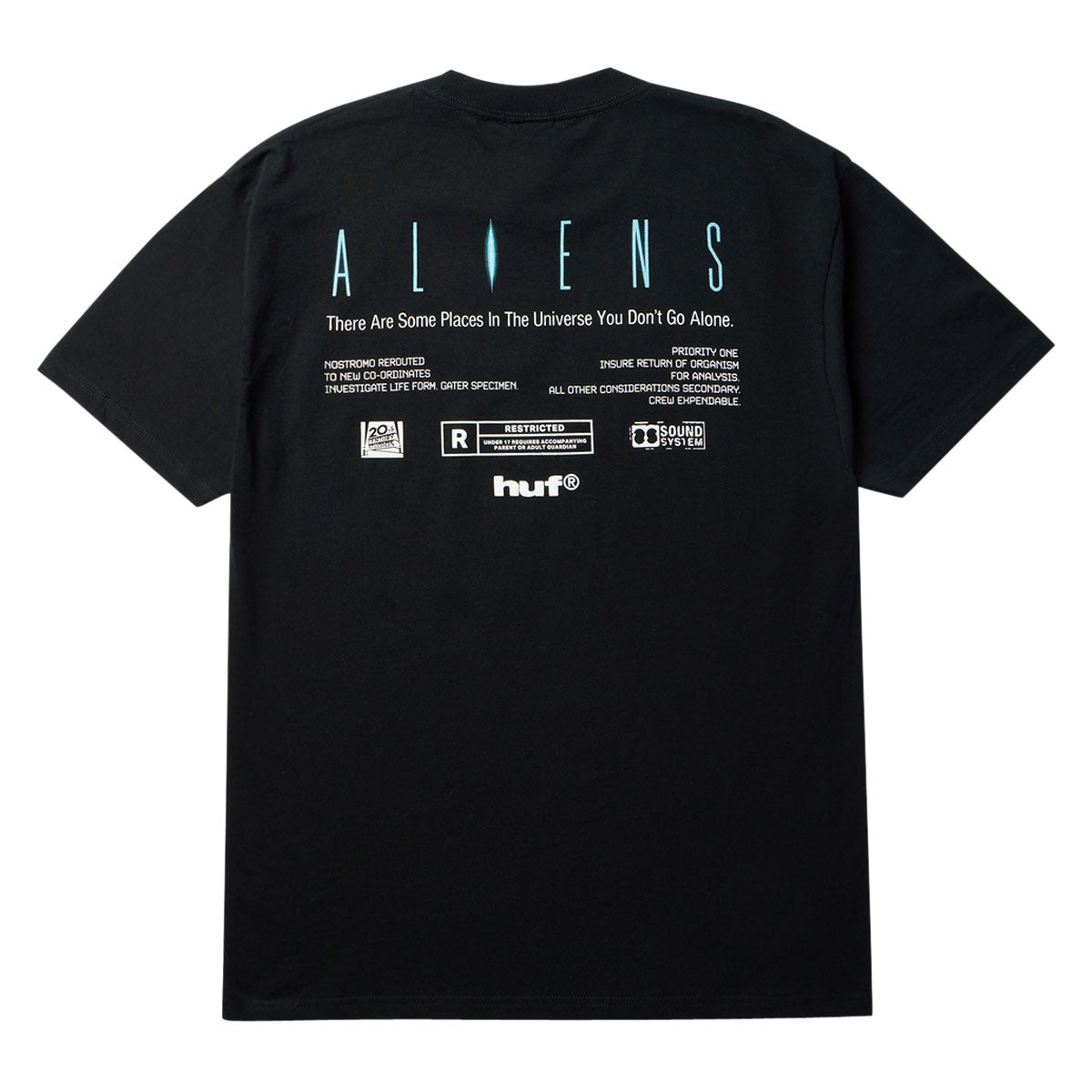 HUF x Aliens Xenomorph T-Shirt - Black image 2