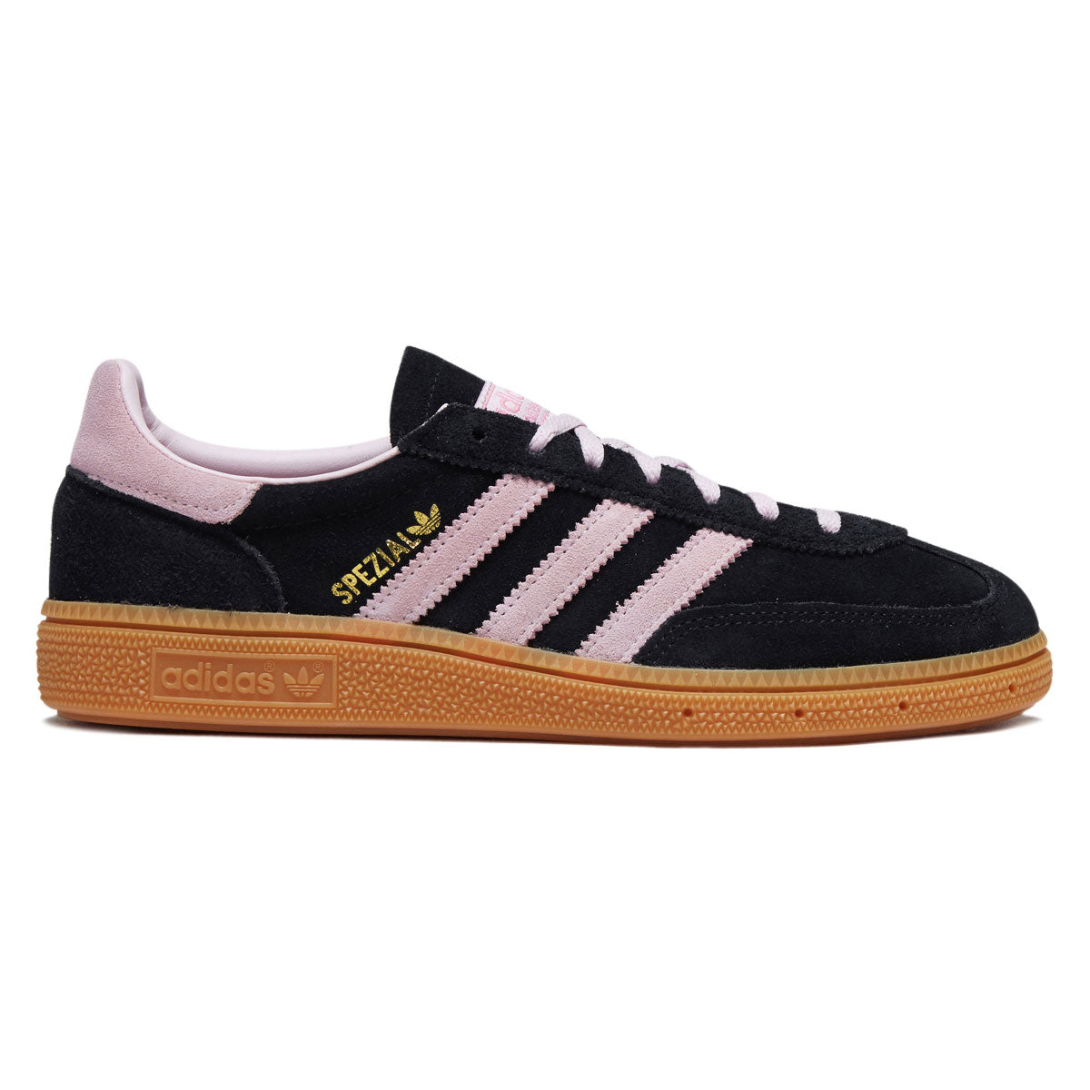 Adidas Womens Handball Spezial Shoes - Core Black/Clear Pink/Gum image 1