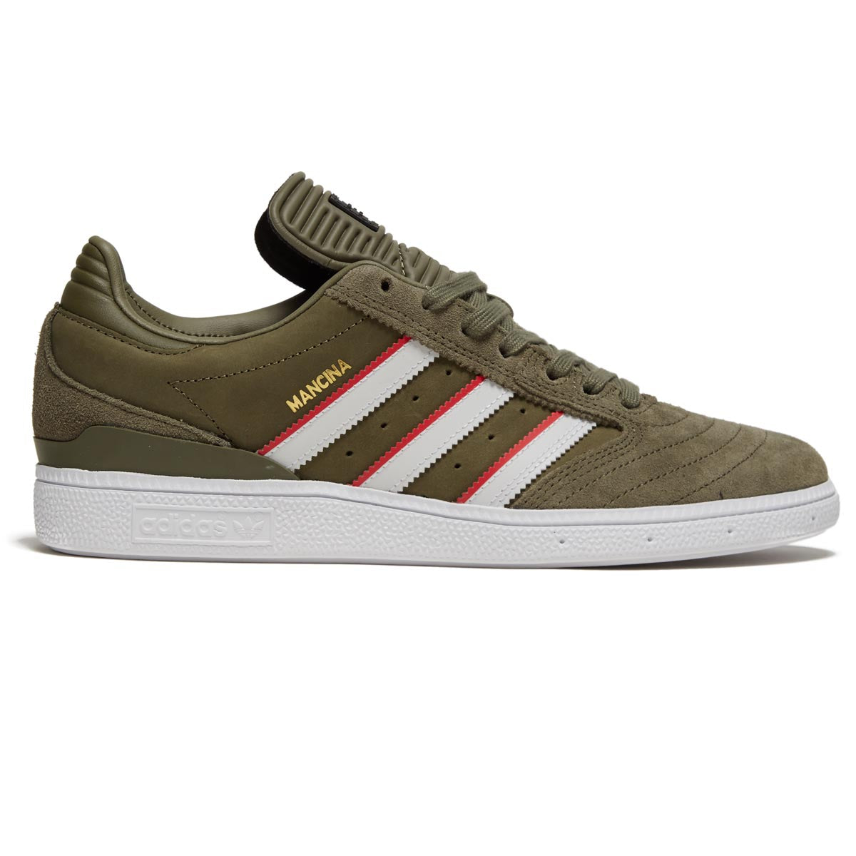 Adidas Busenitz x Dan Mancina Shoes - Olive Strata/Red/Ftwr White image 1