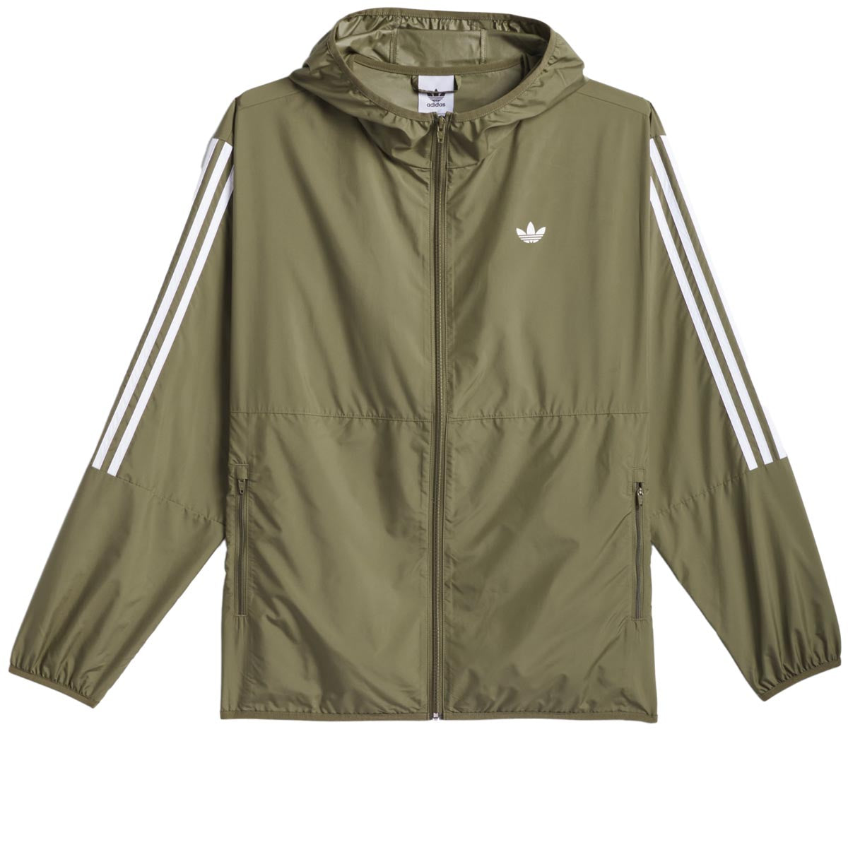 Adidas Windbreaker Jacket - Olive Strata/White image 1