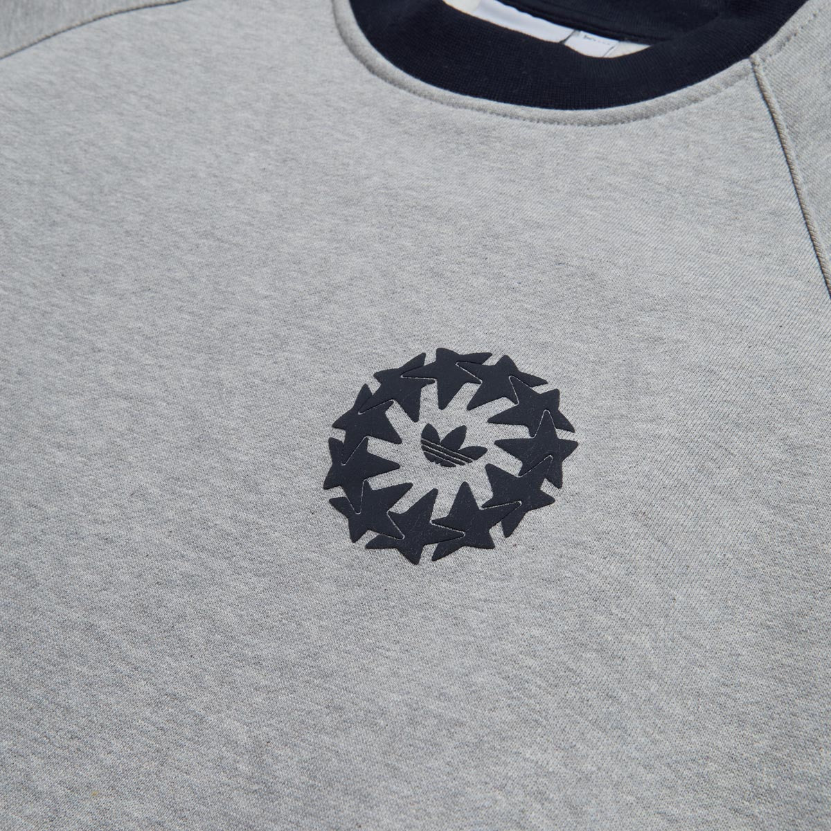 Adidas Star Wheel Crew Sweatshirt - Grey Heather/Legend Ink image 2