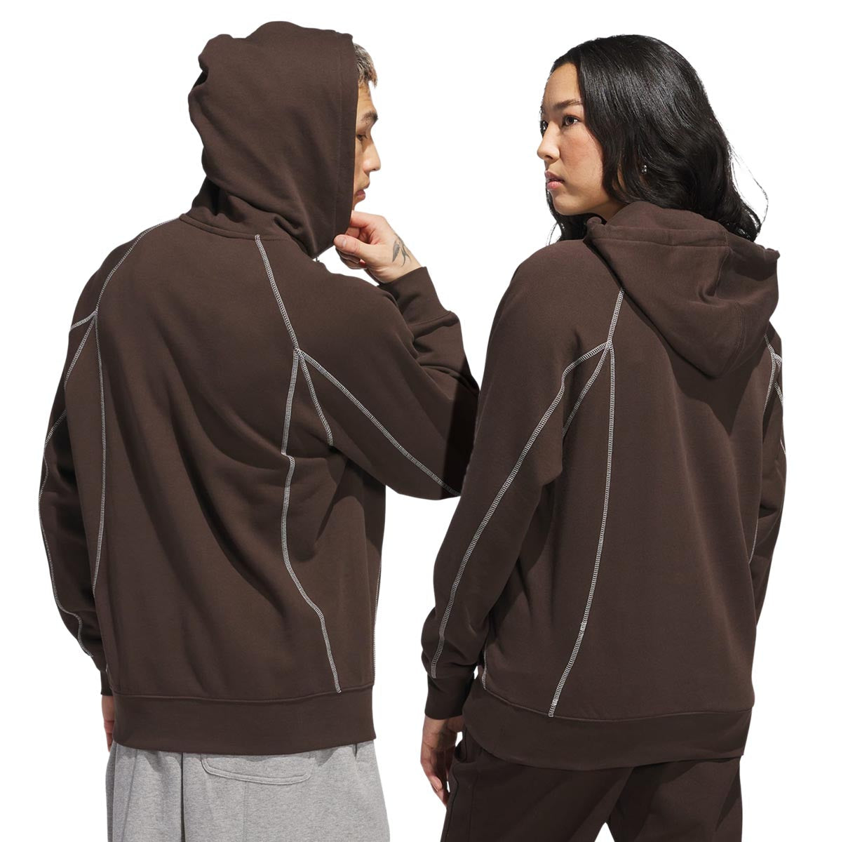 Adidas Shmoo Fw Hoodie - Dark Brown/Core White image 3