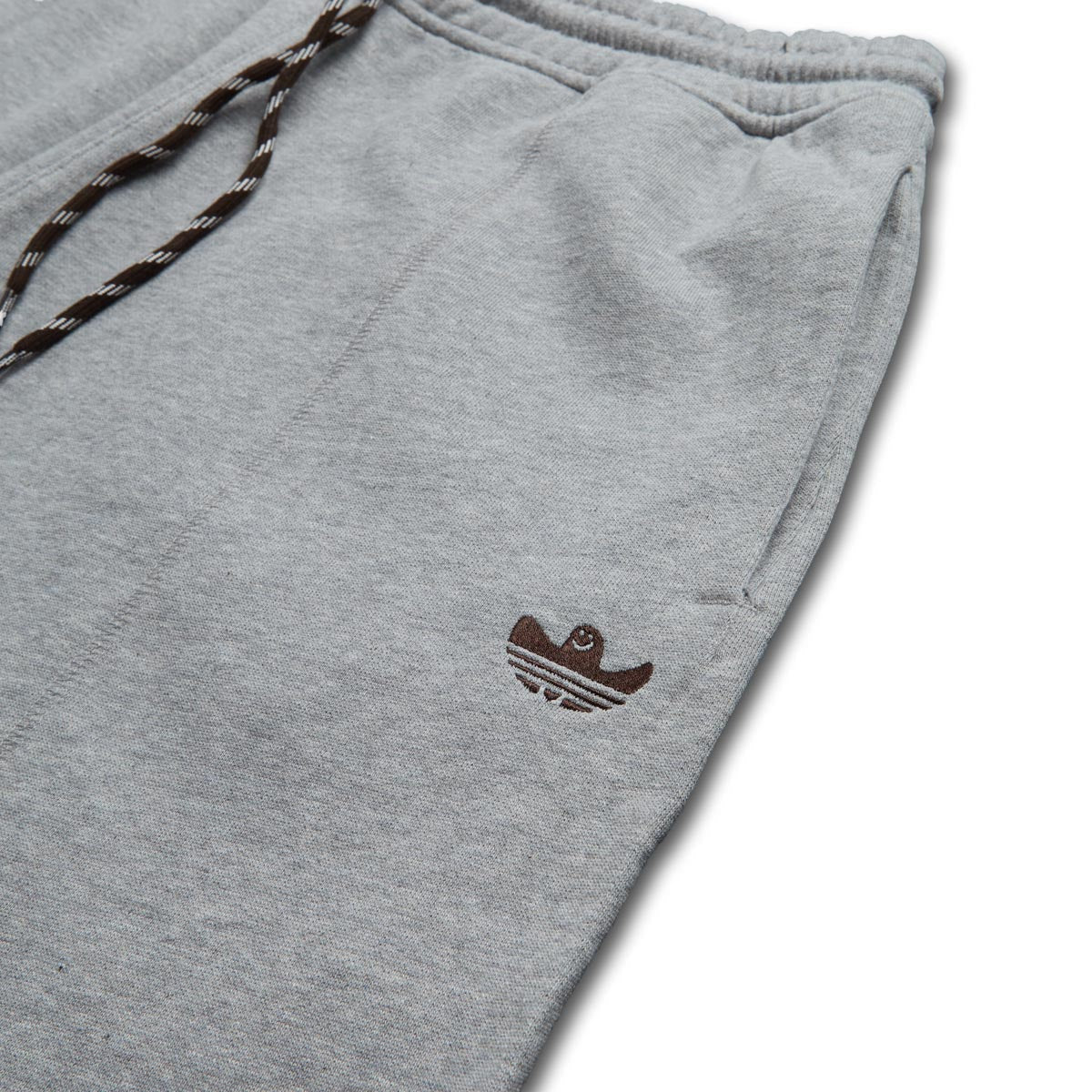 Adidas Shmoo Fw Shorts - Grey Heather/Dark Brown image 4