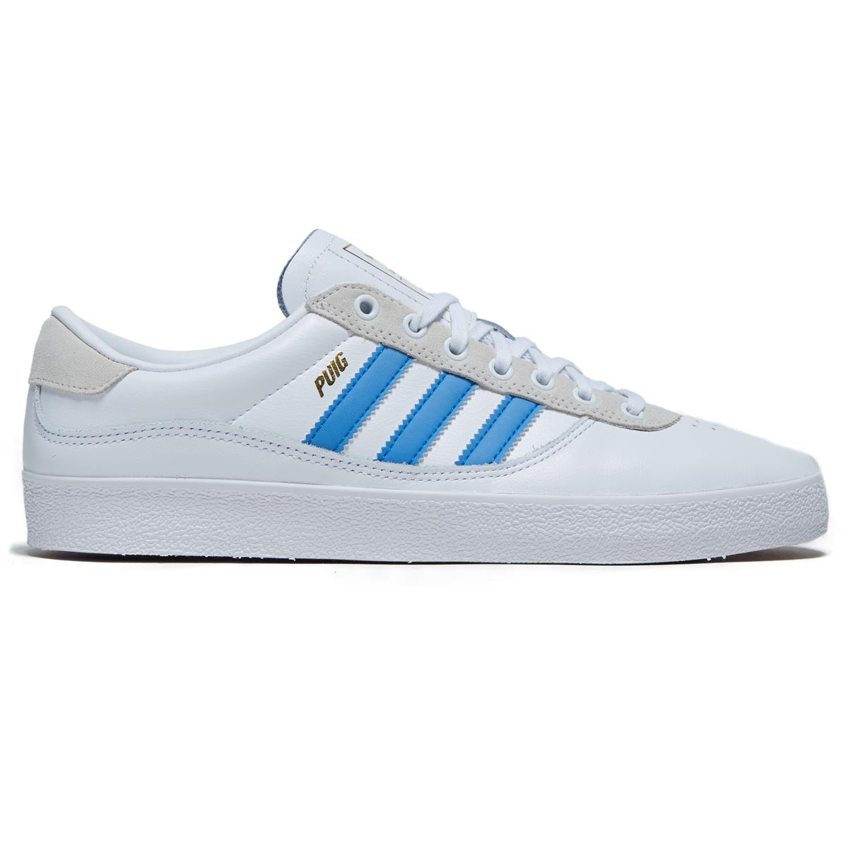 Adidas Puig Indoor Shoes - White/Bluebird/Gold Metallic image 1