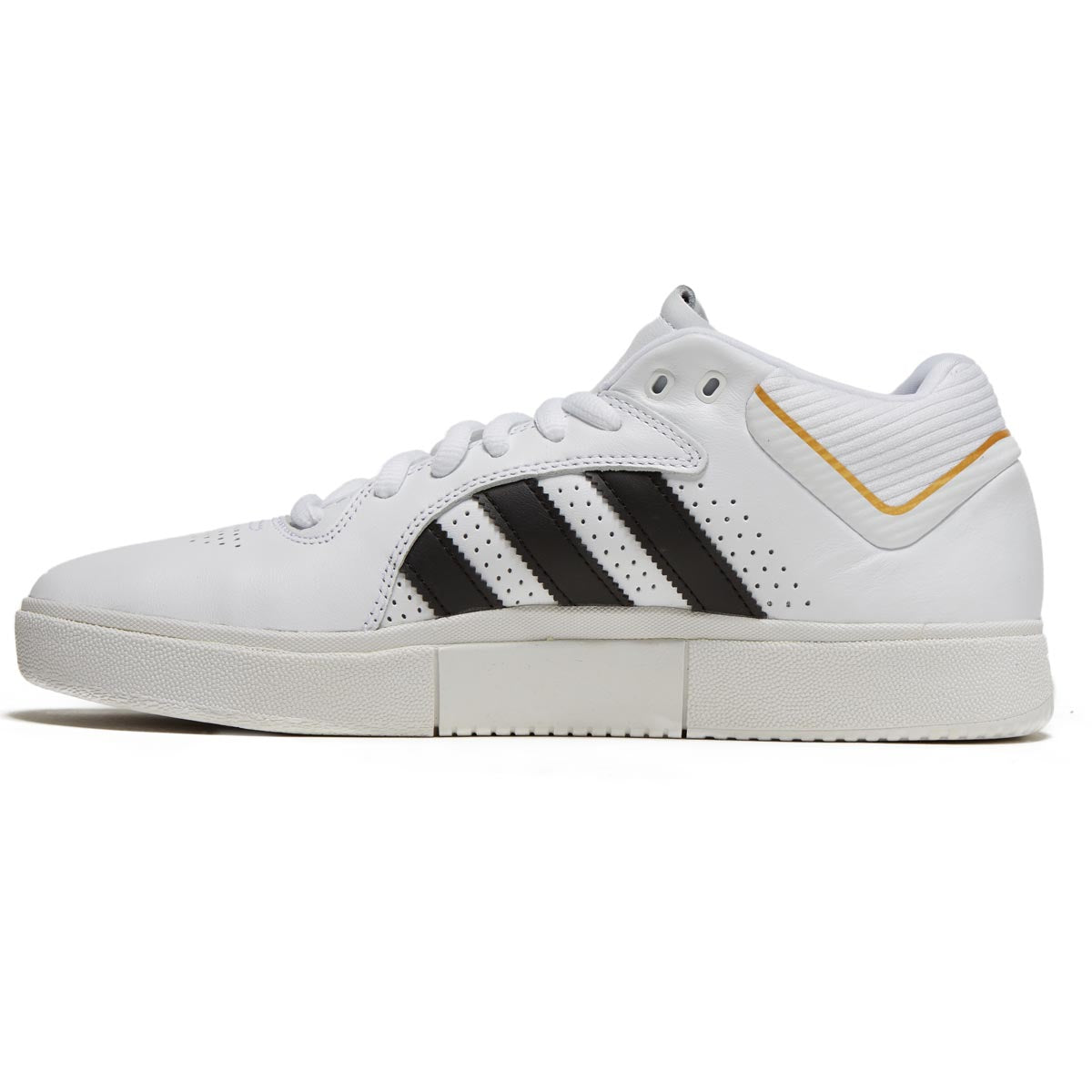 Adidas Tyshawn Shoes - White/Black/Gold Metallic image 2