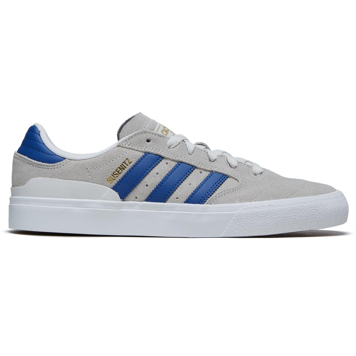 Adidas Busenitz Vulc II Shoes - Crystal White/Royal Blue/Gold Metallic image 1