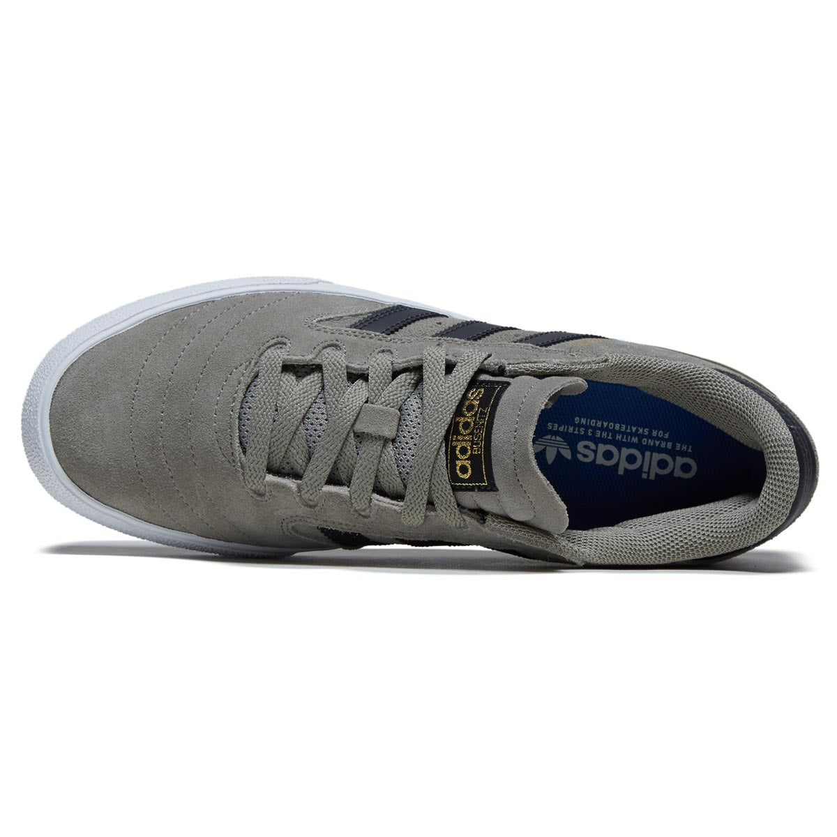 Adidas Busenitz Vulc II Shoes - Silver Pebble/Carbon/Gold Metallic image 3