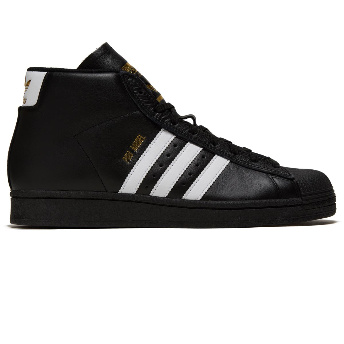 Adidas Pro Model ADV Shoes - Black/White/Gold Metallic image 1