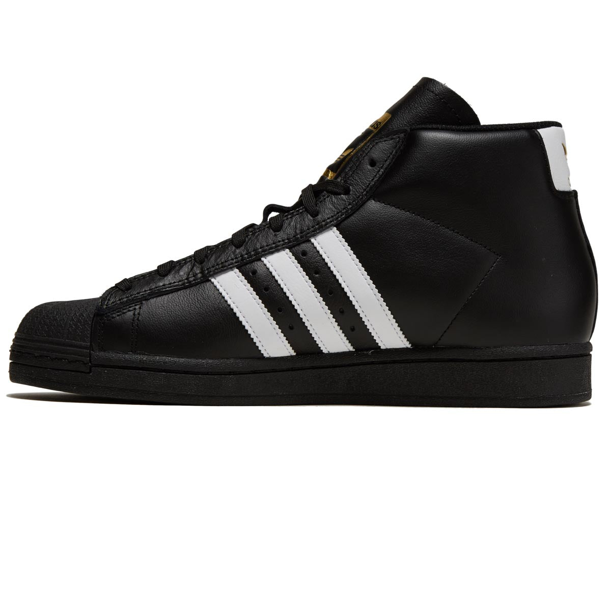 Adidas Pro Model ADV Shoes - Black/White/Gold Metallic image 2