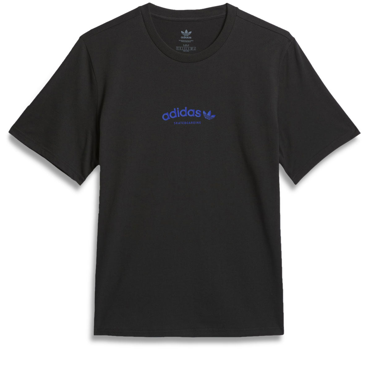 Adidas Skateboarding Arched T-Shirt - Black/Royal Blue image 1