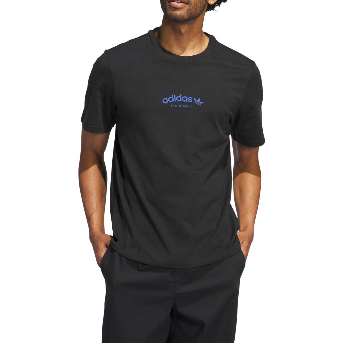 Adidas Skateboarding Arched T-Shirt - Black/Royal Blue image 2