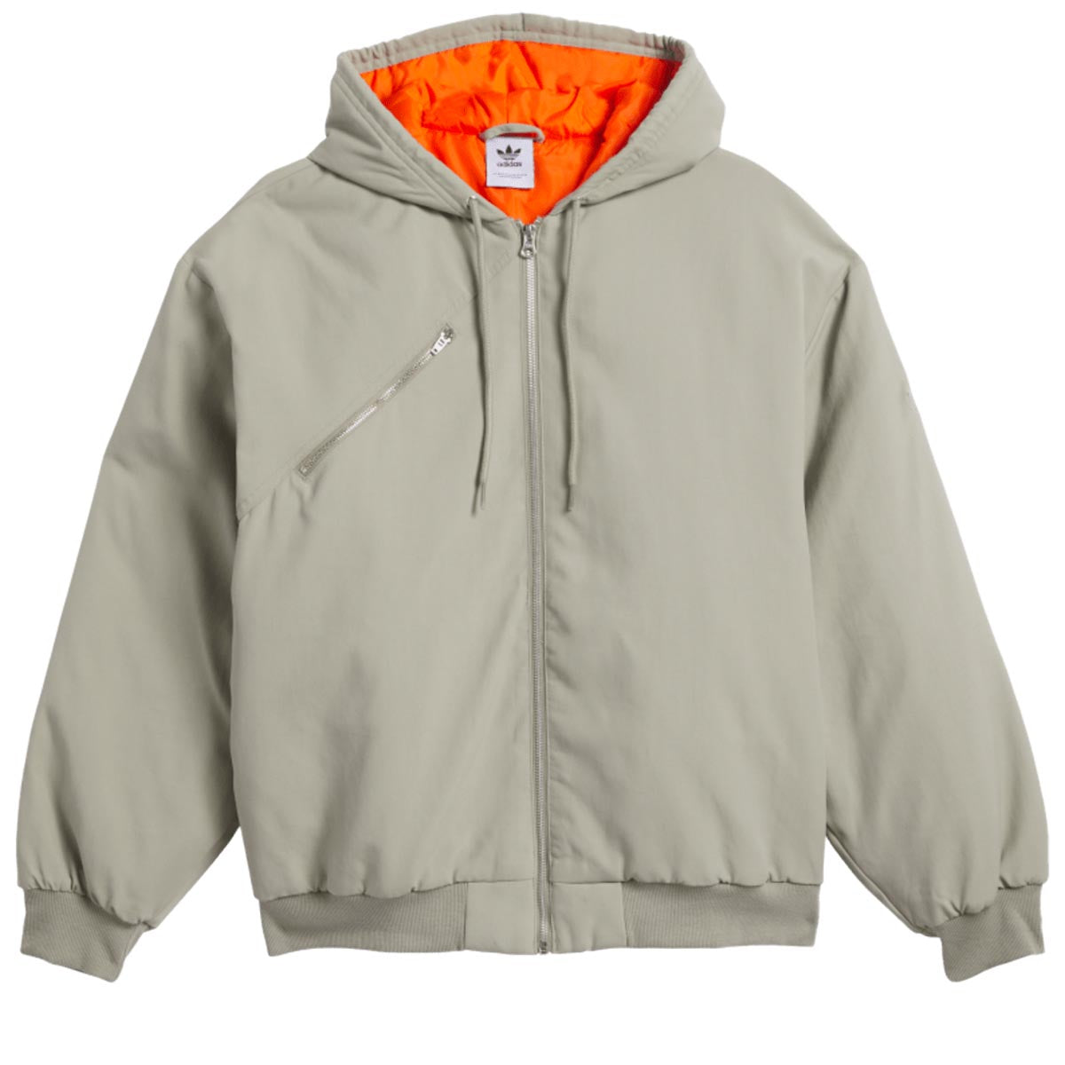 Adidas Shmoofoil Canvas Jacket - Silver Pebble/Core Orange image 1